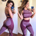 Four-needle Hip-lifting Elastic High-waist Leggings Suit